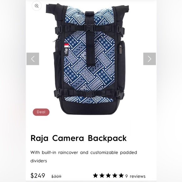 Ethnotek Raja Camera Backpack - Picture 2 of 3